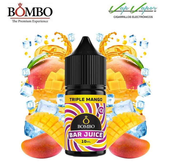 AROMA Triple Mango ICE 10ml minilongfill (en botella de 30ml) Bar Juice by Bombo