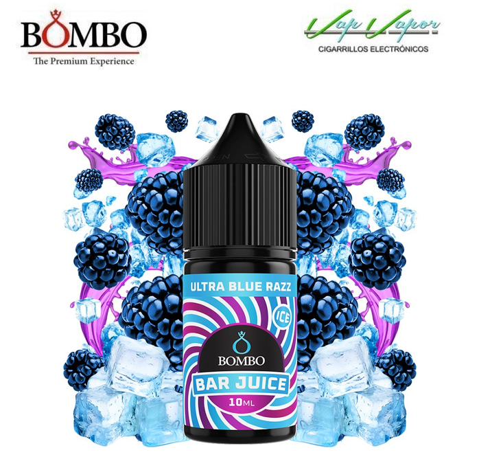 AROMA Ultra Blue Razz ICE 10ml minilongfill (en botella de 30ml) Bar Juice by Bombo