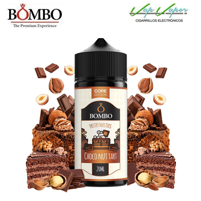 AROMA - Core Edition - CHOCO NUT TART 20ml (en botella de 120ml) Longfill Pastry Masters by Bombo