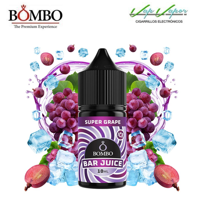 FLAVOUR Super Grape ICE 10ml minilongfill (inside 30ml bottle) Bar Juice by Bombo
