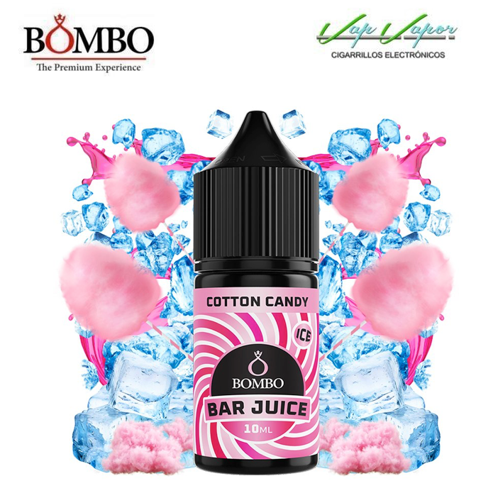 AROMA Cotton Candy ICE 10ml minilongfill (en botella de 30ml) Bar Juice by Bombo