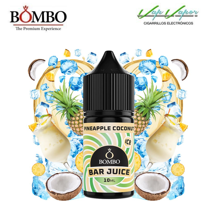 AROMA Pineapple Coconut ICE 10ml minilongfill (en botella de 30ml) Bar Juice by Bombo