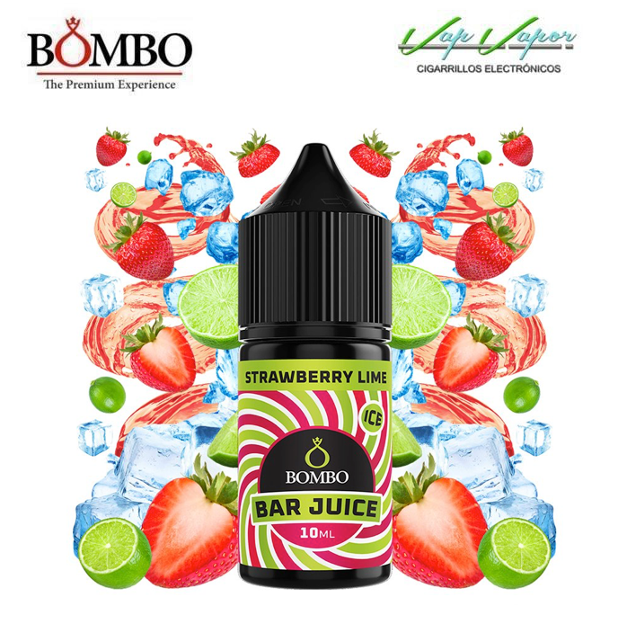 AROMA Strawberry Lime ICE 10ml minilongfill (en botella de 30ml) Bar Juice by Bombo
