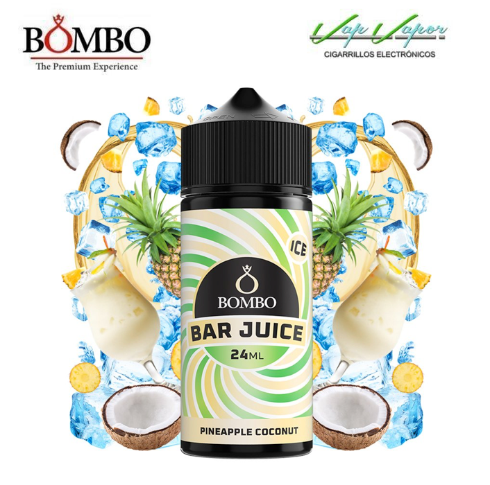 AROMA Pineapple Coconut ICE 24ml (en botella de 120ml) Longfill Bar Juice by Bombo