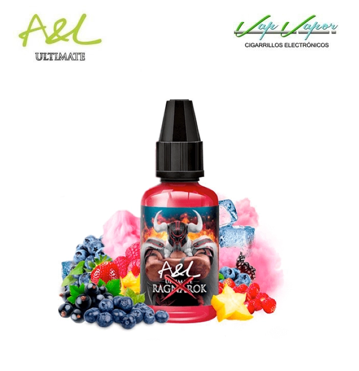 10ML- AROMA A&L Ultimate Ragnarok X SWEET EDITION 10ml (Frutos Rojos, Algodón de Azúcar, Carambola)