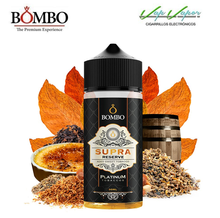 AROMA Supra RESERVA 30ml (en botella de 120ml) Longfill Platinum Tobaccos by Bombo