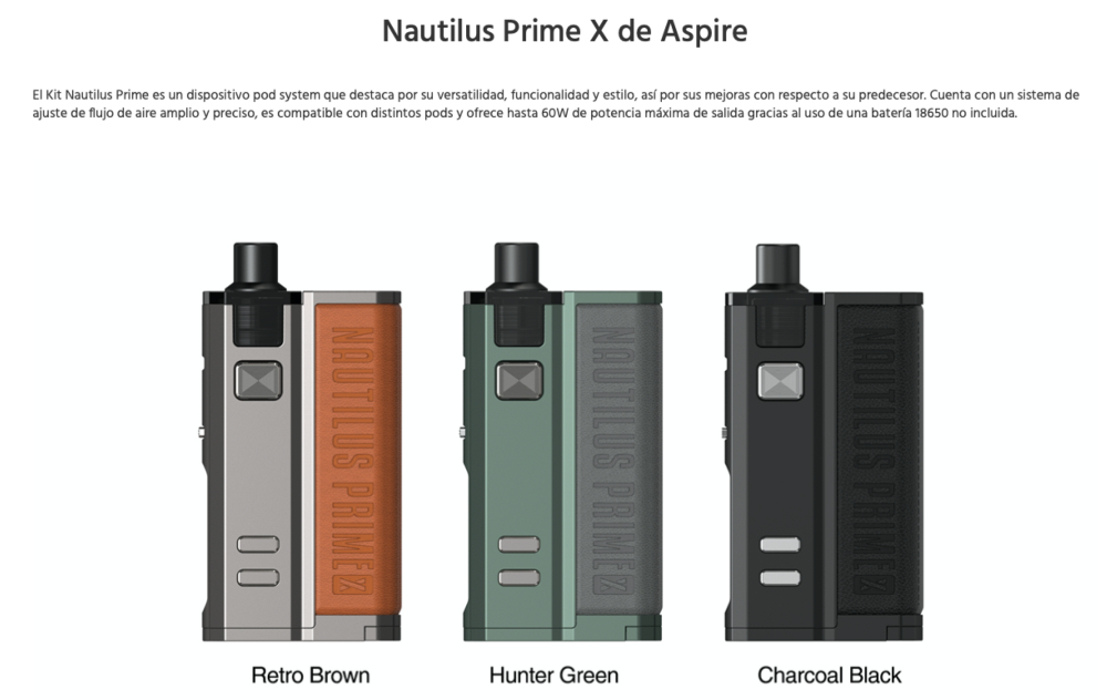 Aspire Nautilus Prime X Kit 60W - Ítem9