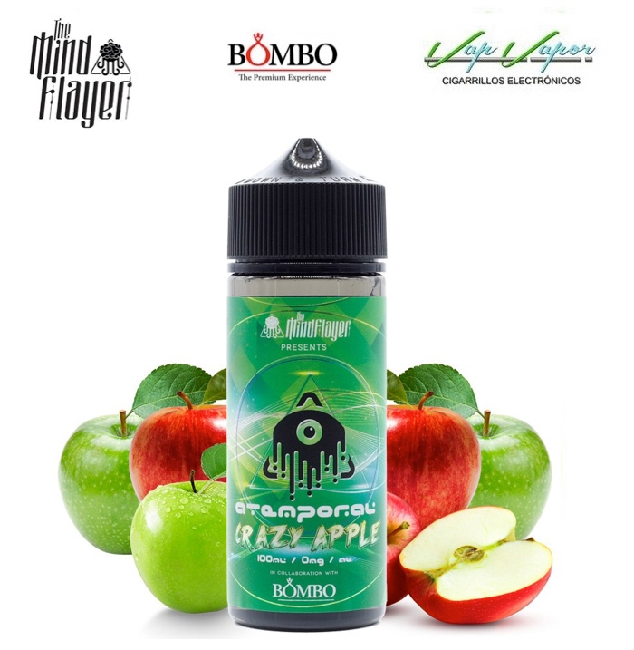 Atemporal CRAZY APPLE - The Mind Flayer & Bombo 100ml (0mg)