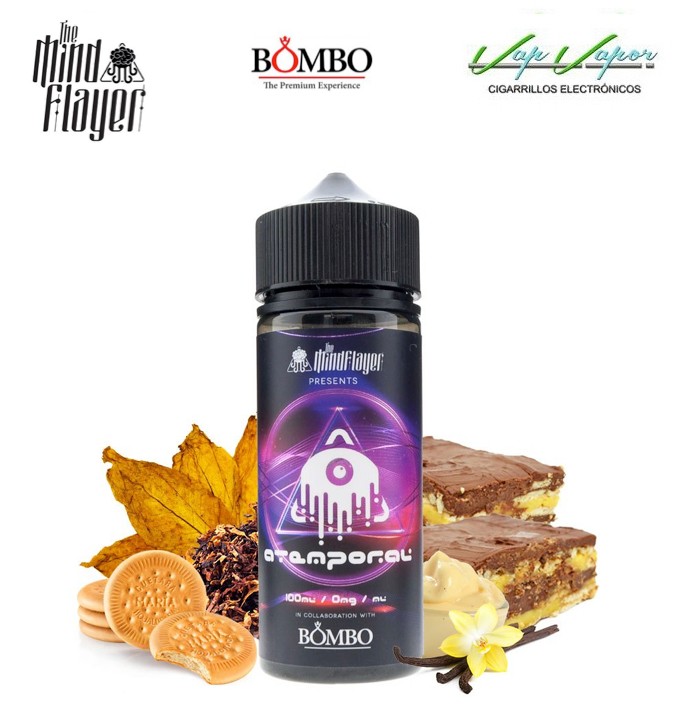 Atemporal - The Mind Flayer & Bombo 100ml (0mg) (Tobacco, RY4, cookies, vanilla)