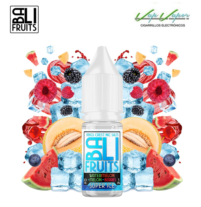 SALES Watermelon, Melon, Berries SUPER ICE (Sandia, Melon, Bayas SUPER FRESCOR) 10ml - Bali Fruits by Kings Crest 10ml (10mg/20mg)