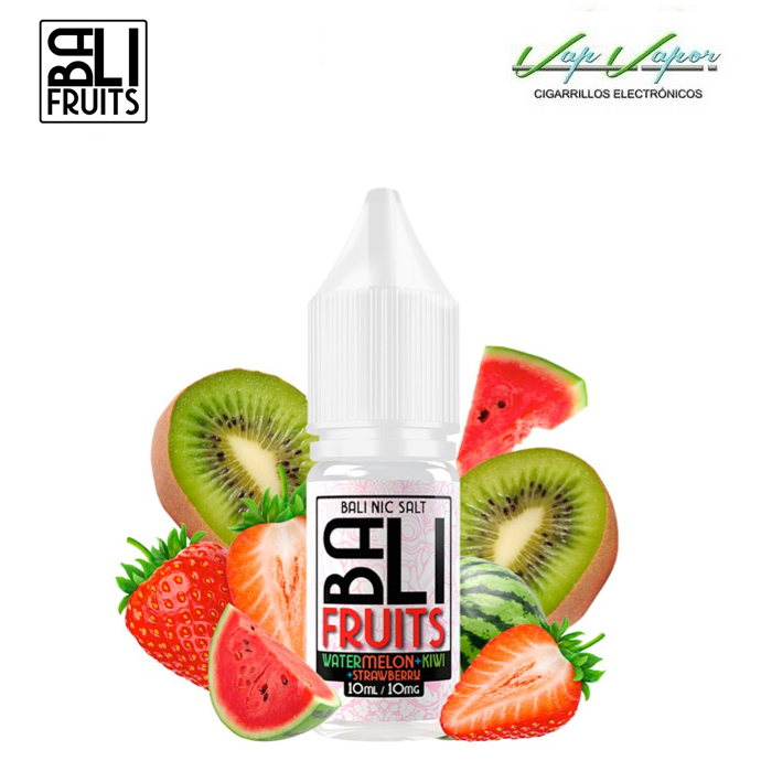 SALTS Watermelon, Kiwi, Strawberry (WITHOUT Freshness) 10ml - Bali Fruits by Kings Crest 10ml (10mg/20mg)