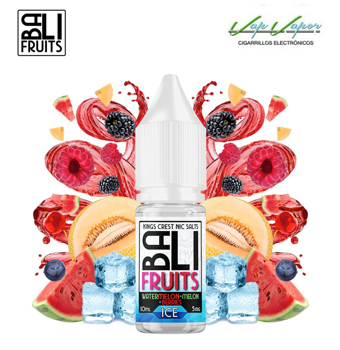 SALES Watermelon, Melon, Berries ICE (Sandia, Melon, Bayas con FRESCOR) 10ml - Bali Fruits by Kings Crest 10ml (10mg/20mg)