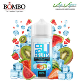 AROMA BALI FRUITS Watermelon Kiwi Strawberry Super ICE 30ml (en botella de 120ml) Longfill Bali y Kings Crest (Sandía, kiwi, fresa, frescor)