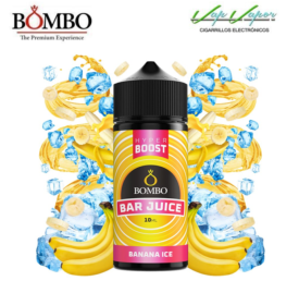 AROMA HYPER BOOST Banana ICE 10ml (en botella de 120ml) Longfill Bar Juice by Bombo