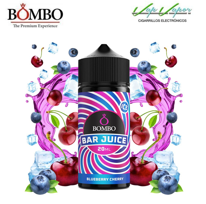 AROMA Blueberry Cherry 20ml (en botella de 120ml) Longfill Bar Juice by Bombo