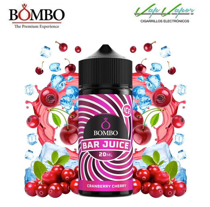 AROMA Cranberry Cherry 20ml (en botella de 120ml) Longfill Bar Juice by Bombo