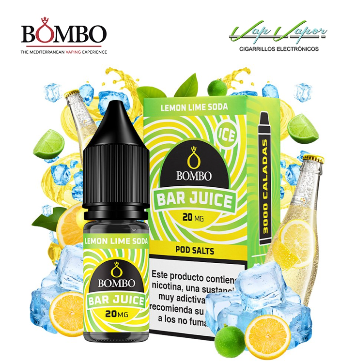SALES LEMON LIME SODA ICE Bar Juice by Bombo 10ml (0mg/5mg/10mg/20mg)