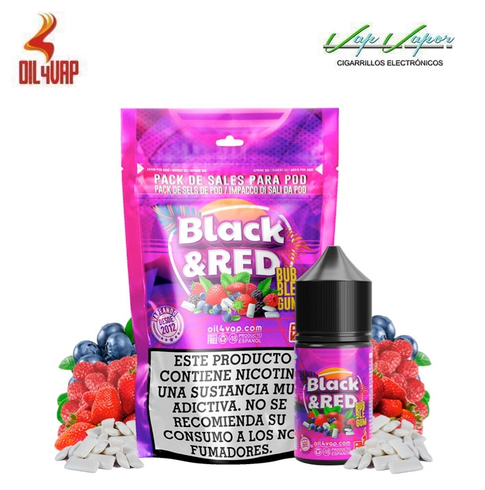SALES Pack 23ml/30ml BLACK AND RED (9mg/18mg) Oil4Vap 