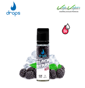 AROMA DROPS All in Blackberry ICE 10ml (para hacer 60ml) con nicotina de 3mg/10mg/20mg Bar Juice 