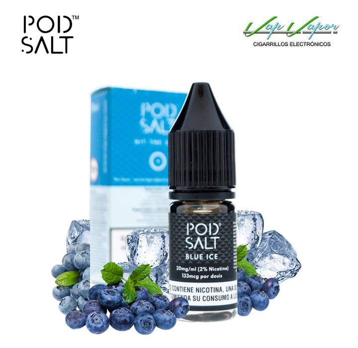 SALTS - Blue Ice Pod Salt 10ml (20mg) Blueberries, Menthol