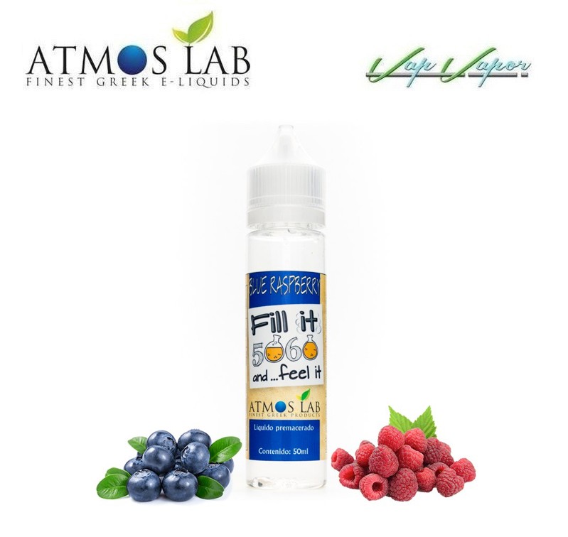 Atmos Lab - Blue Raspberry 50ml (0mg) Arándanos, Frambuesas, Bayas