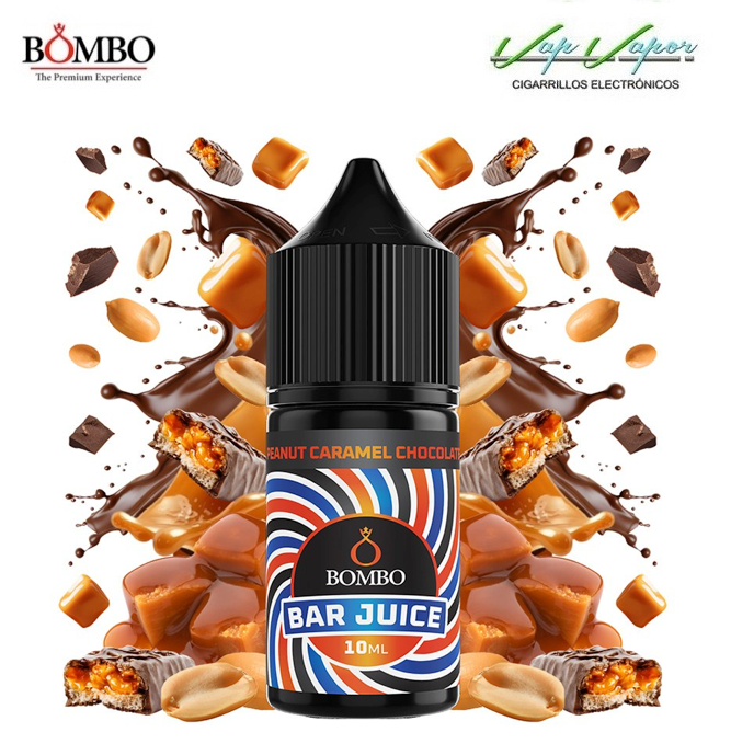 AROMA Peanut Chocolate Caramel 10ml minilongfill (en botella de 30ml) Bar Juice by Bombo