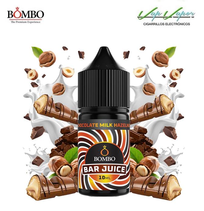AROMA Chocolate Milk Hazelnut 10ml minilongfill (en botella de 30ml) Bar Juice by Bombo