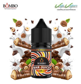 AROMA Chocolate Milk Hazelnut 10ml minilongfill (en botella de 30ml) Bar Juice by Bombo