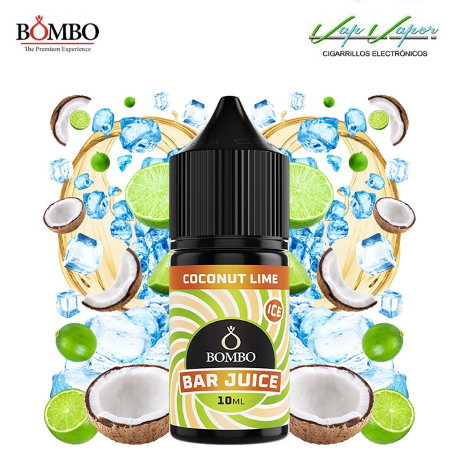 AROMA Coconut Lime ICE 10ml minilongfill (en botella de 30ml) Bar Juice by Bombo