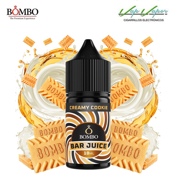AROMA Creamy Cookie 10ml minilongfill (en botella de 30ml) Bar Juice by Bombo - Ítem1