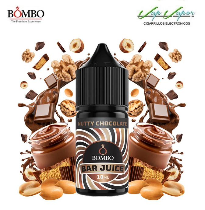 FLAVOUR Nutty Chocolate 10ml minilongfill (inside 30ml bottle) Bar Juice by Bombo