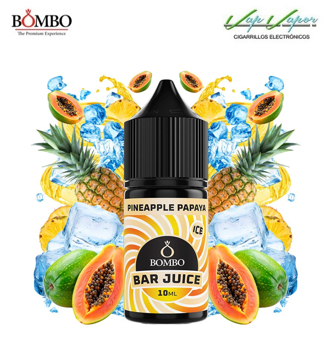 AROMA Pineapple Papaya ICE 10ml minilongfill (en botella de 30ml) Bar Juice by Bombo
