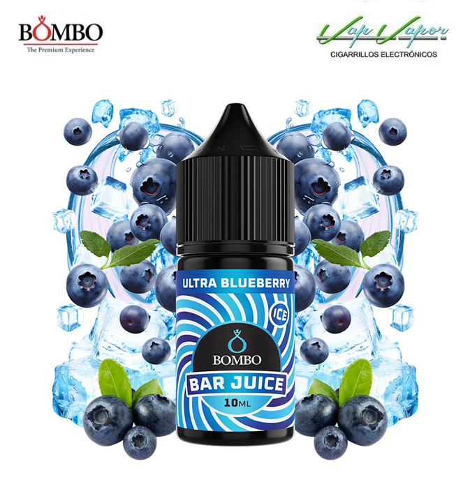 AROMA Ultra Blueberry ICE 10ml minilongfill (en botella de 30ml) Bar Juice by Bombo