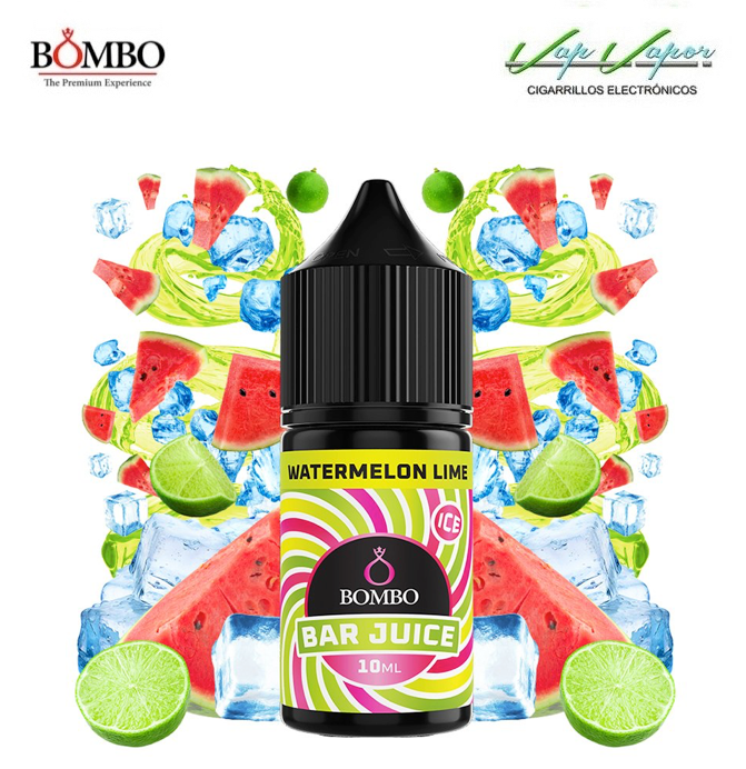 AROMA Watermelon Lime ICE 10ml minilongfill (en botella de 30ml) Bar Juice by Bombo