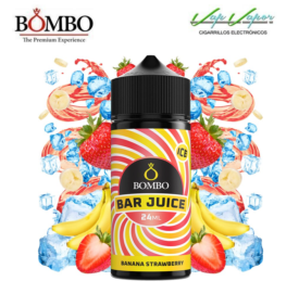 FLAVOUR Banana Strawberry ICE 24ml (bottle of 120ml) Longfill Bar Juice by Bombo