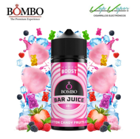 FLAVOUR HYPER BOOST Cotton Candy Fruits ICE 10ml (inside 120ml bottle) Longfill Bar Juice by Bombo