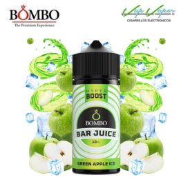 FLAVOUR HYPER BOOST Green Apple ICE 10ml (inside 120ml bottle) Longfill Bar Juice by Bombo
