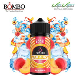 FLAVOUR HYPER BOOST Peach ICE 10ml (inside 120ml bottle) Longfill Bar Juice by Bombo