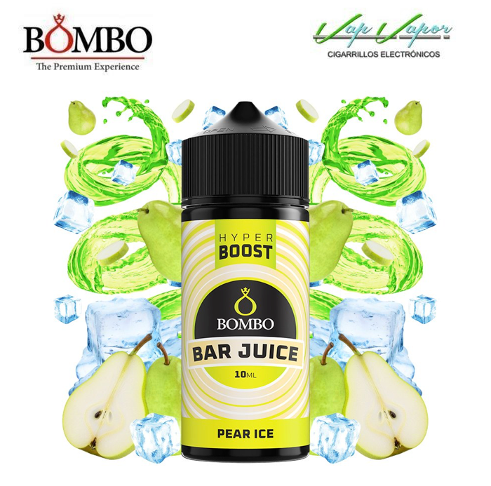 AROMA HYPER BOOST Pear ICE 10ml (en botella de 120ml) Longfill Bar Juice by Bombo