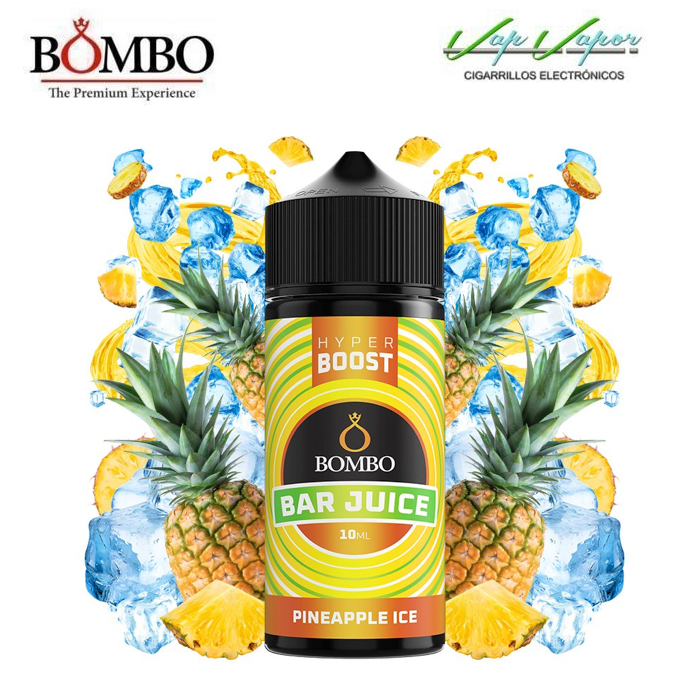 AROMA HYPER BOOST Pineapple ICE 10ml (en botella de 120ml) Longfill Bar Juice by Bombo
