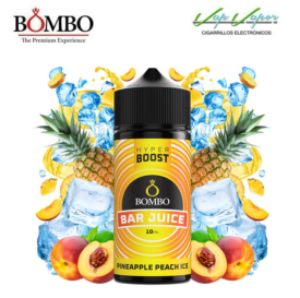 FLAVOUR HYPER BOOST Pineapple Peach ICE 10ml (inside 120ml bottle) Longfill Bar Juice by Bombo
