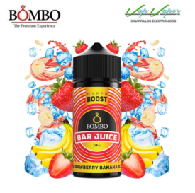 FLAVOUR HYPER BOOST Strawberry Banana ICE 10ml (inside 120ml bottle) Longfill Bar Juice by Bombo