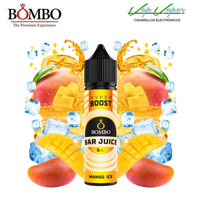 AROMA HYPER BOOST Mango ICE 5ml (en botella de 60ml) Longfill Bar Juice by Bombo 