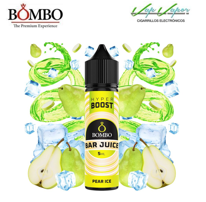 AROMA HYPER BOOST Pear ICE 5ml (en botella de 60ml) Longfill Bar Juice by Bombo 