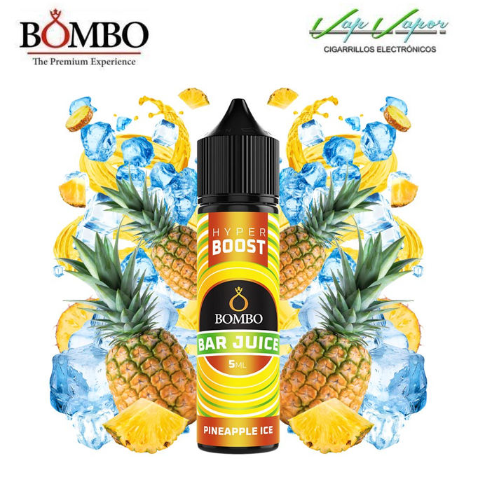 AROMA HYPER BOOST Pineapple ICE 5ml (en botella de 60ml) Longfill Bar Juice by Bombo 