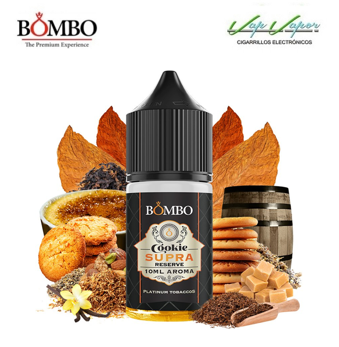 AROMA Cookie Supra Reserve 10ml minilongfill (en botella de 30ml) Platinum Tobaccos by Bombo