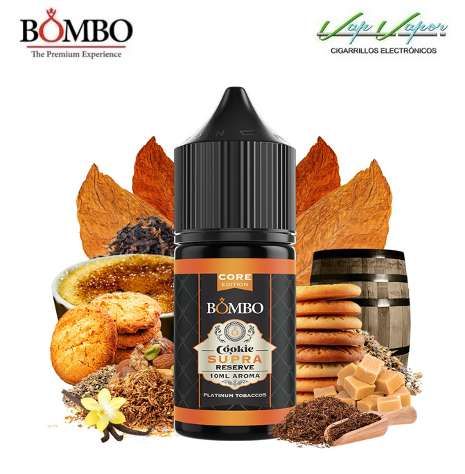 AROMA - Core Edition - COOKIE SUPRA RESERVE 10ml 0mg (en botella de 30ml) - Minilongfill - Bombo 