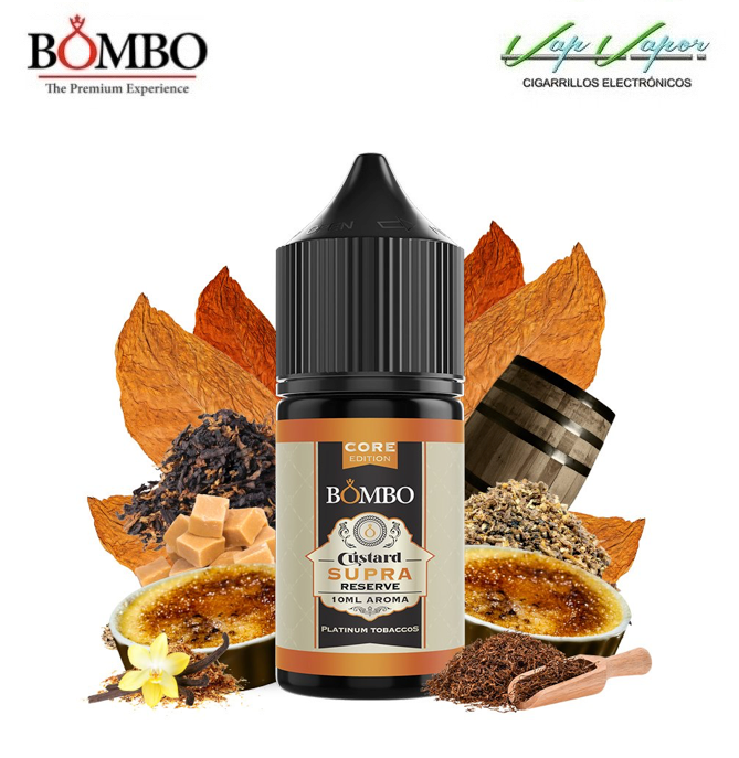 AROMA - Core Edition - CUSTARD SUPRA RESERVA 10ml 0mg (en botella de 30ml) - Minilongfill - Bombo 