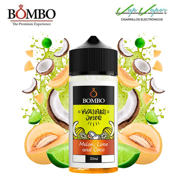 AROMA Wailani MELON LIME COCO 30ml (en botella de 120ml) Longfill Bombo (Melon, Lima, Coco)