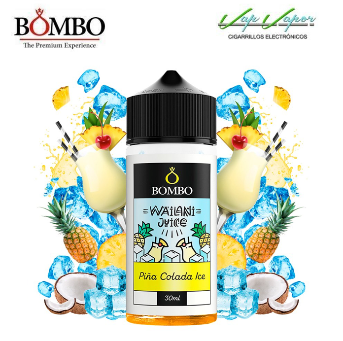 AROMA Wailani PIÑA COLADA ICE 30ml (en botella de 120ml) Longfill Bombo (Piña Colada, Frescor)